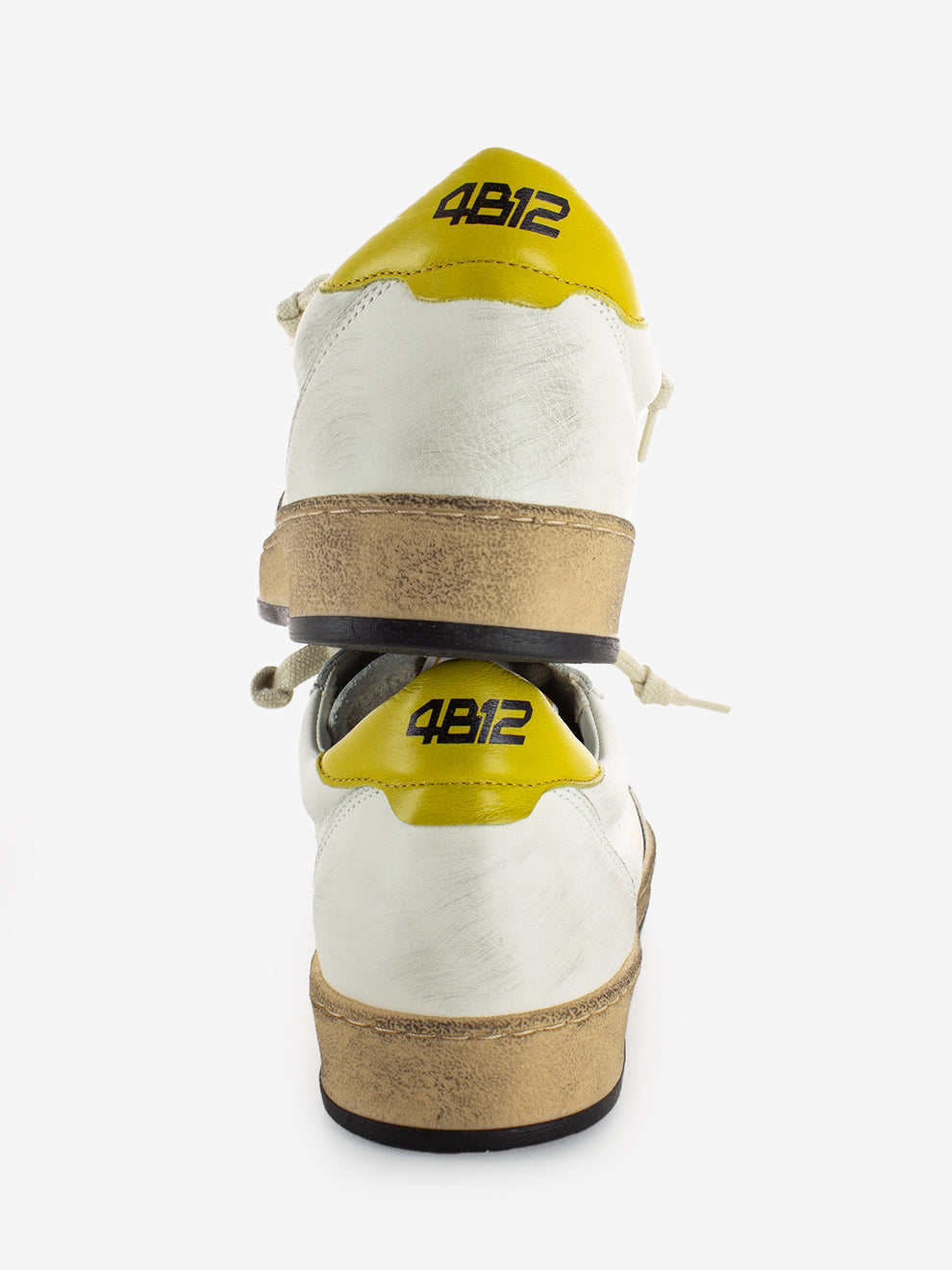 Play New white / yellow sneakers