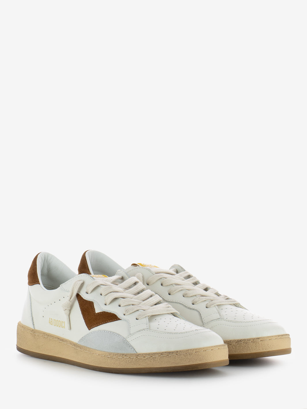 Play New white / brown sneakers