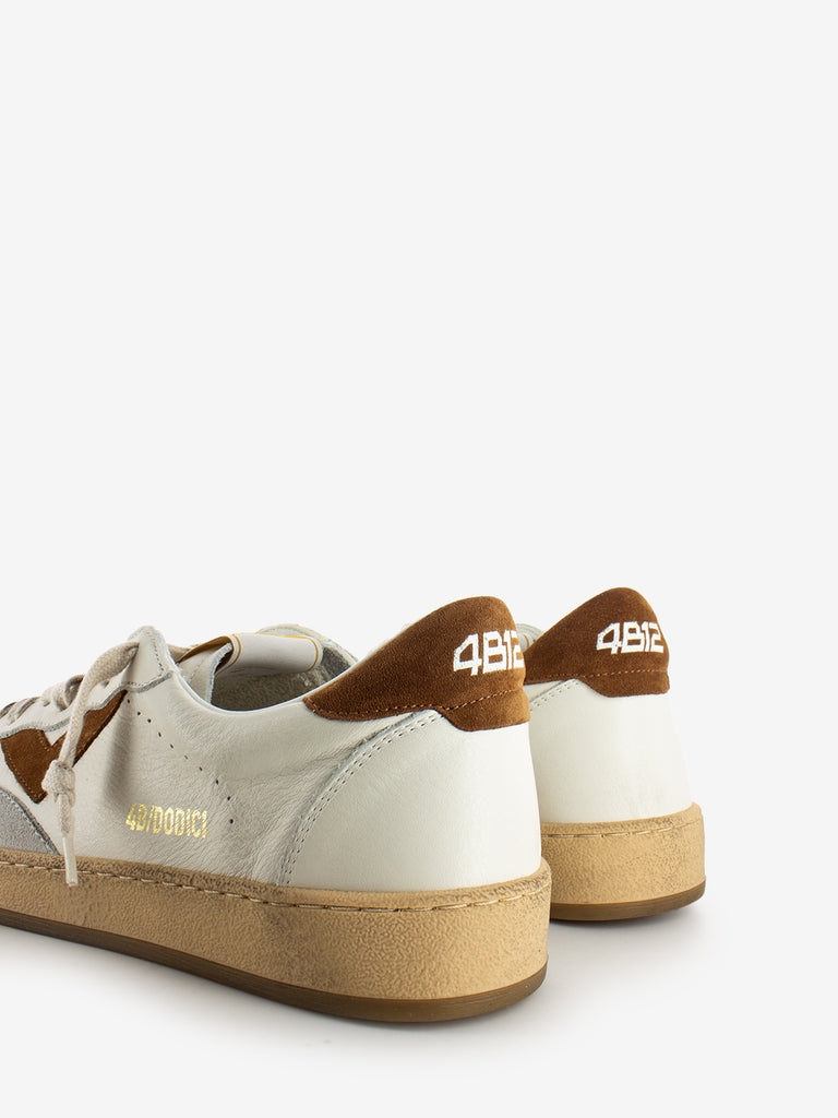 4B12 - Sneakers Play New bianco / marrone