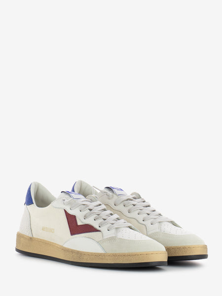 Sneakers Play New canvas bianco / bluette / rosso