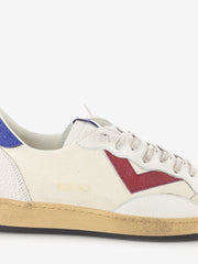 4B12 - Sneakers Play New canvas bianco / bluette / rosso
