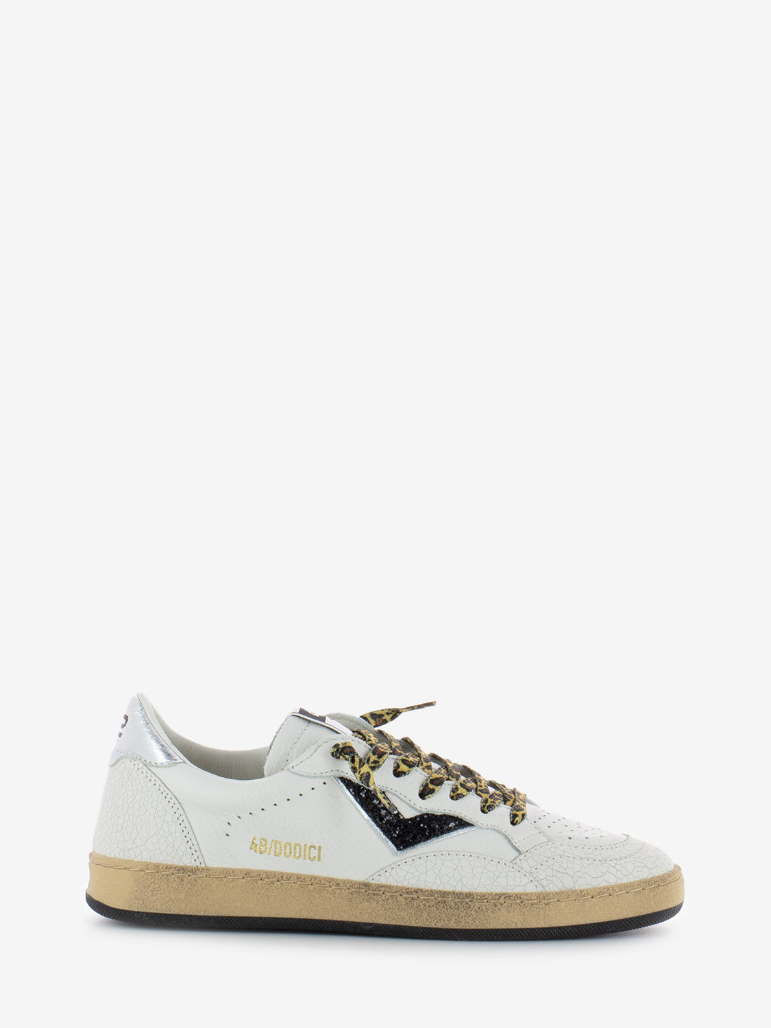 Play new D144 white / black / silver sneakers