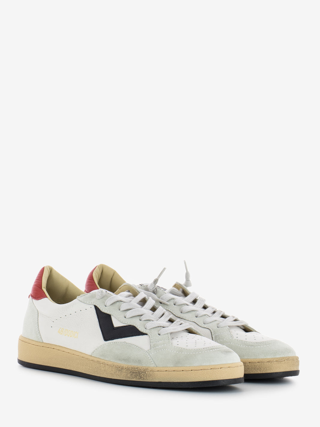 Play new U36 gray / white / red sneakers
