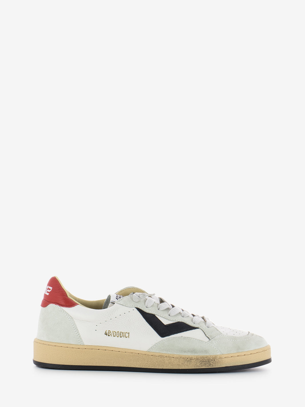Play new U36 gray / white / red sneakers