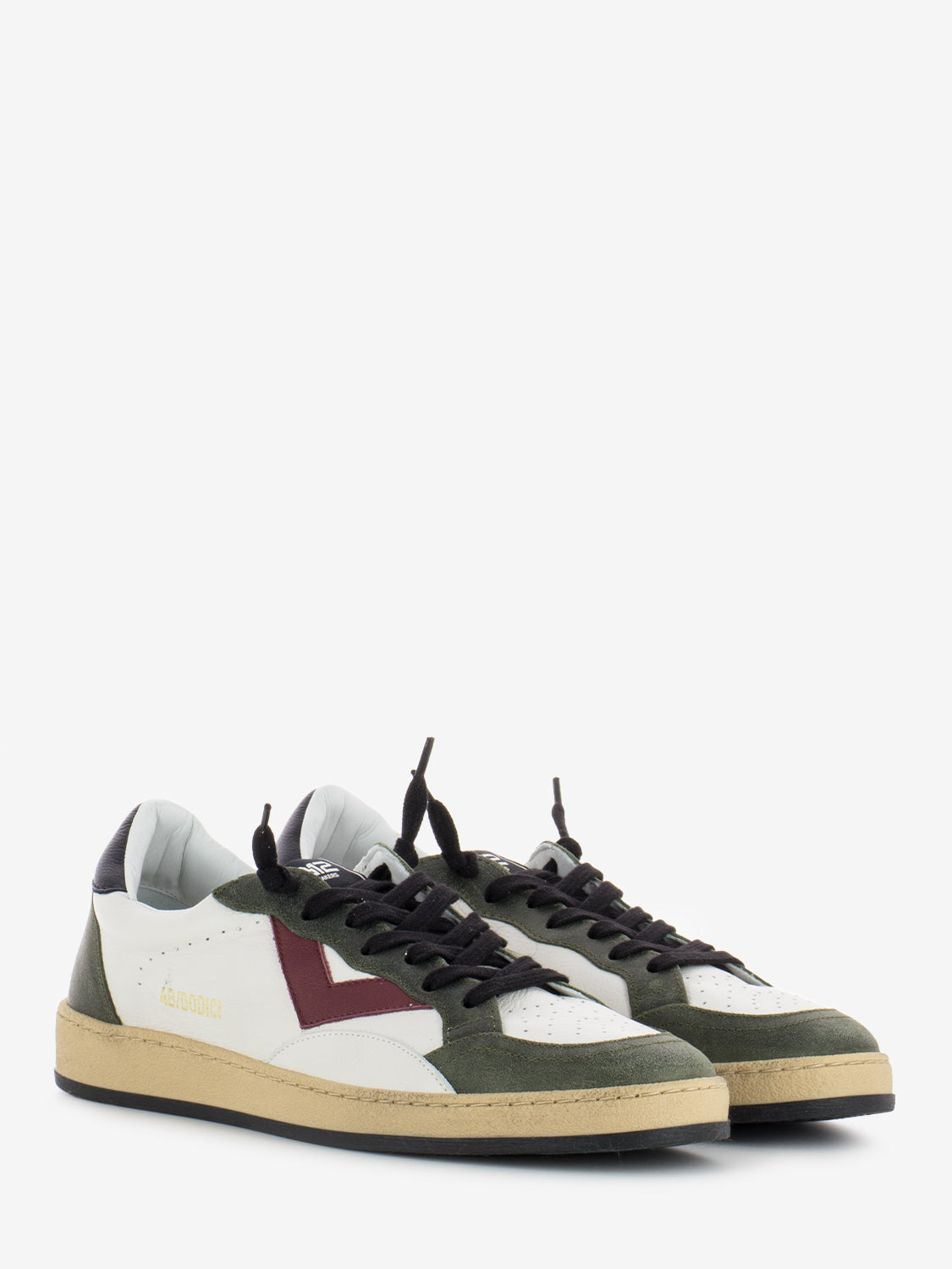 Sneakers play new U43 white / dark green / red