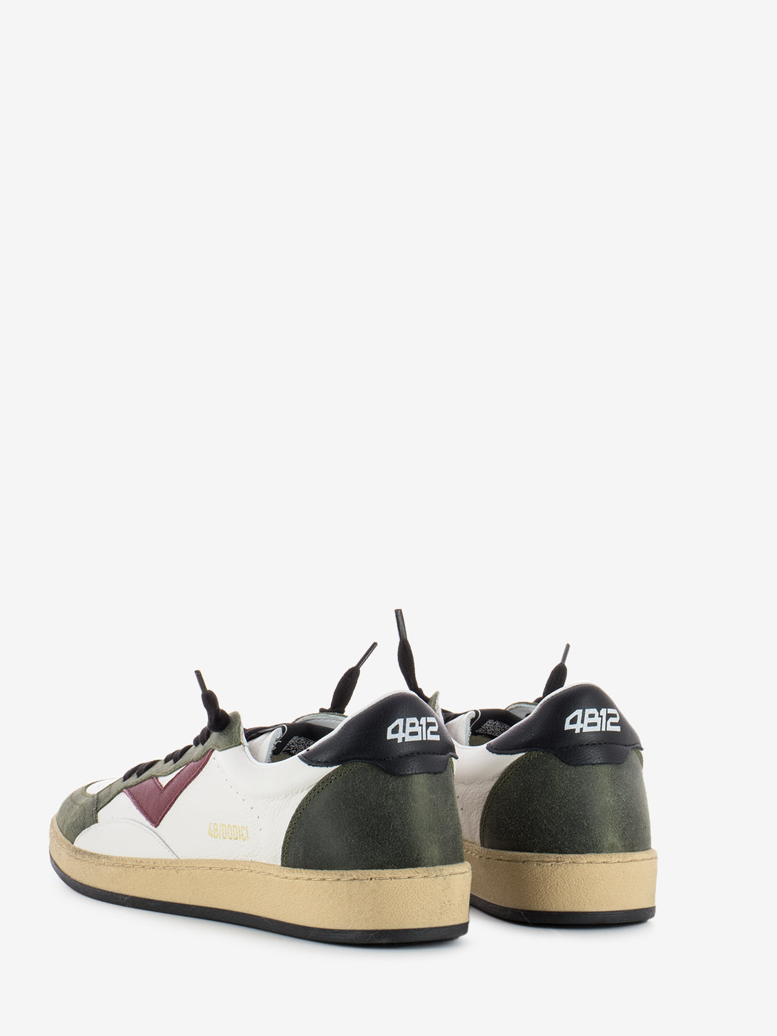 Sneakers play new U43 white / dark green / red
