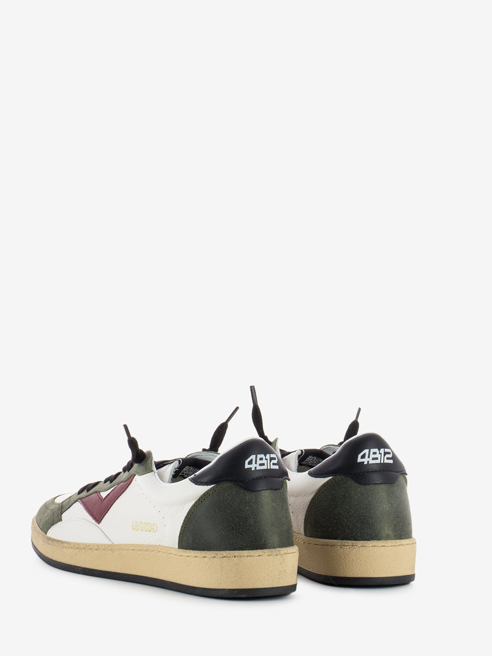 Sneakers play new U43 white / dark green / red
