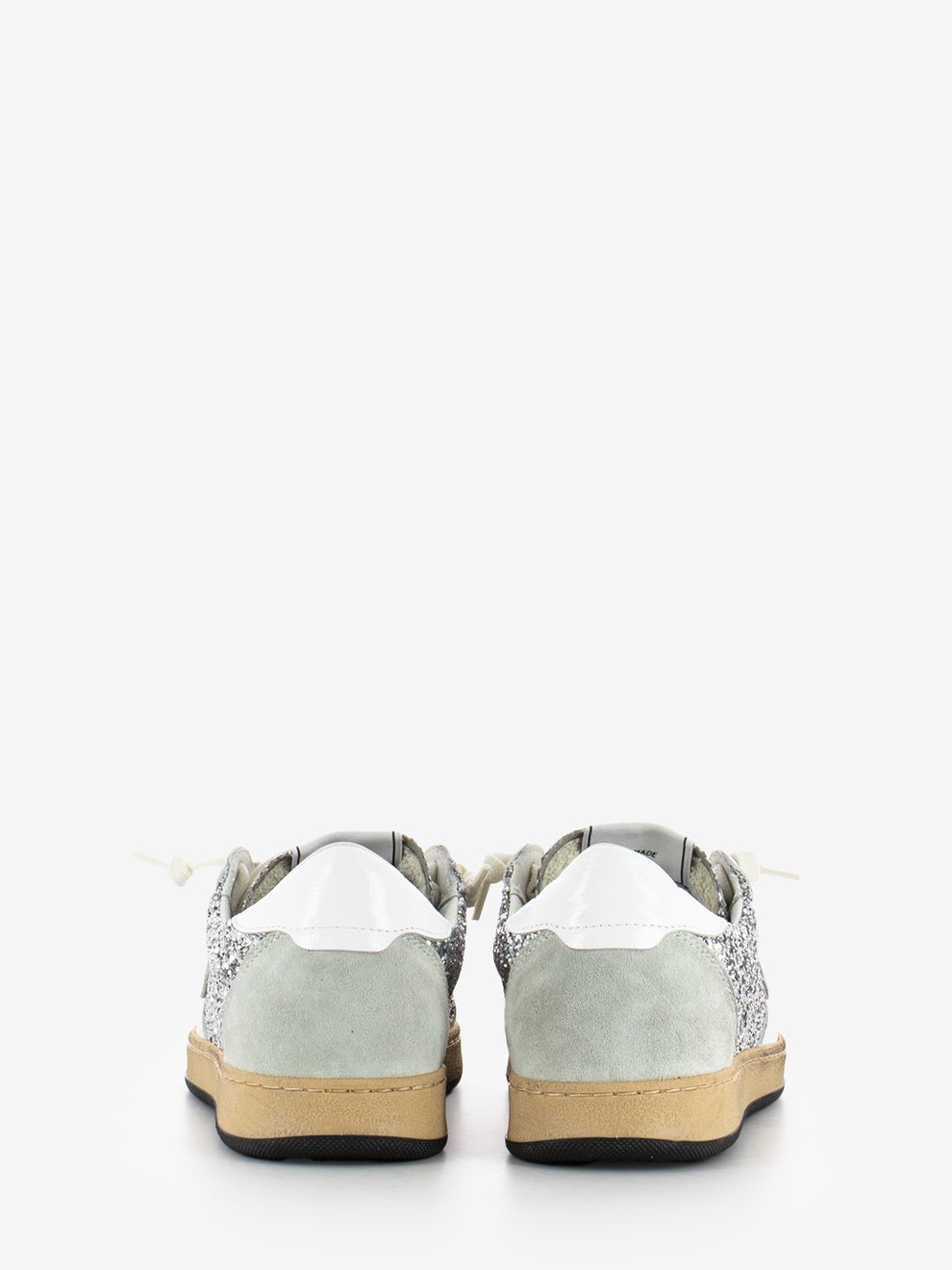 Sneakers Playnew glitterata bianco / argento