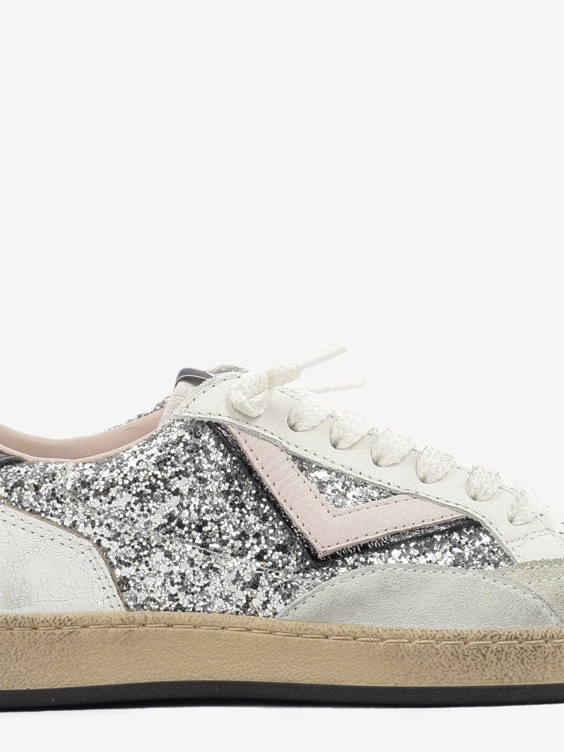 GLITTER SILVER SNEAKER PLAYNEW-D2034