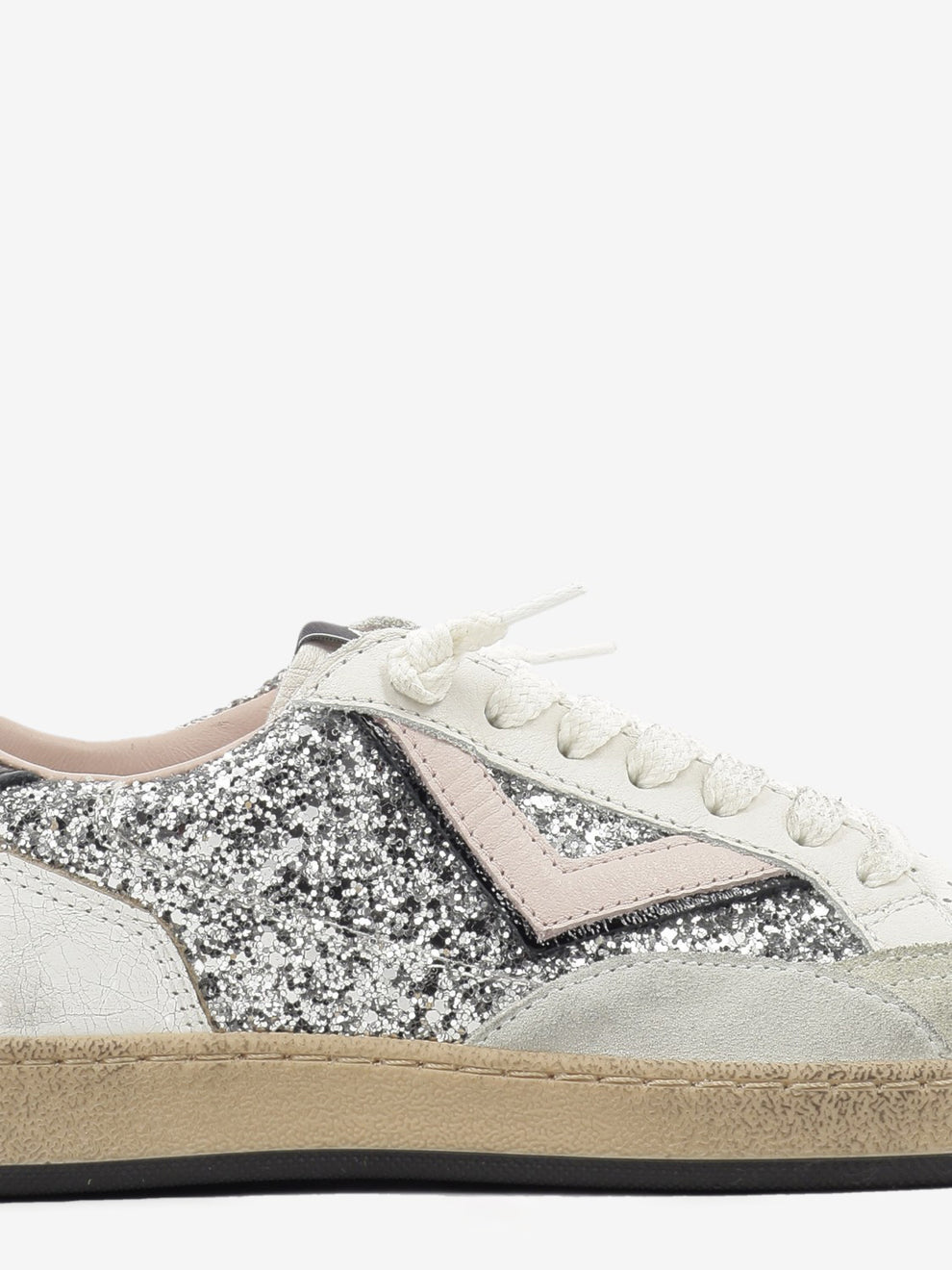 GLITTER SILVER SNEAKER PLAYNEW-D2034