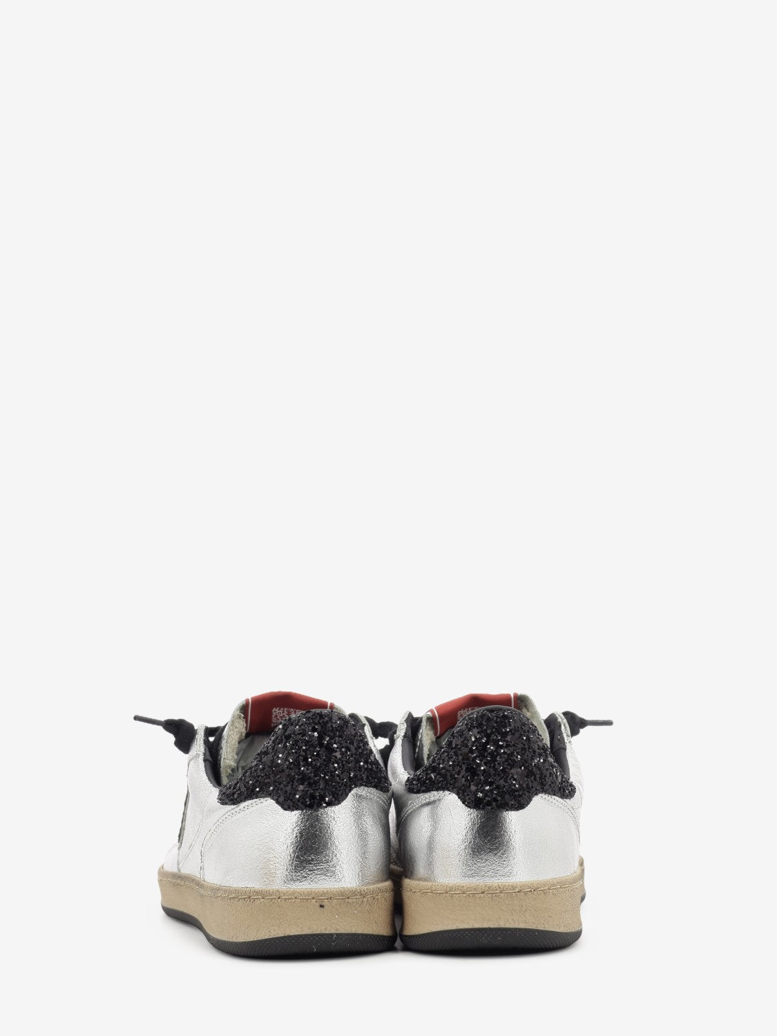 SNEAKER LEATHER LAMINATE SILVER PLAYNEW-D2049