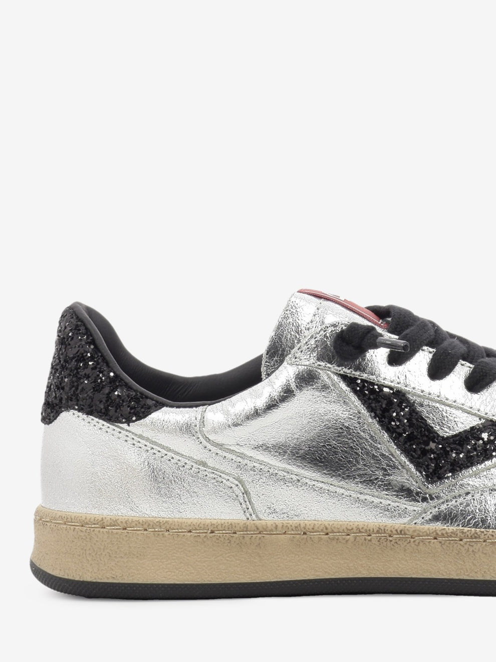 SNEAKER LEATHER LAMINATE SILVER PLAYNEW-D2049