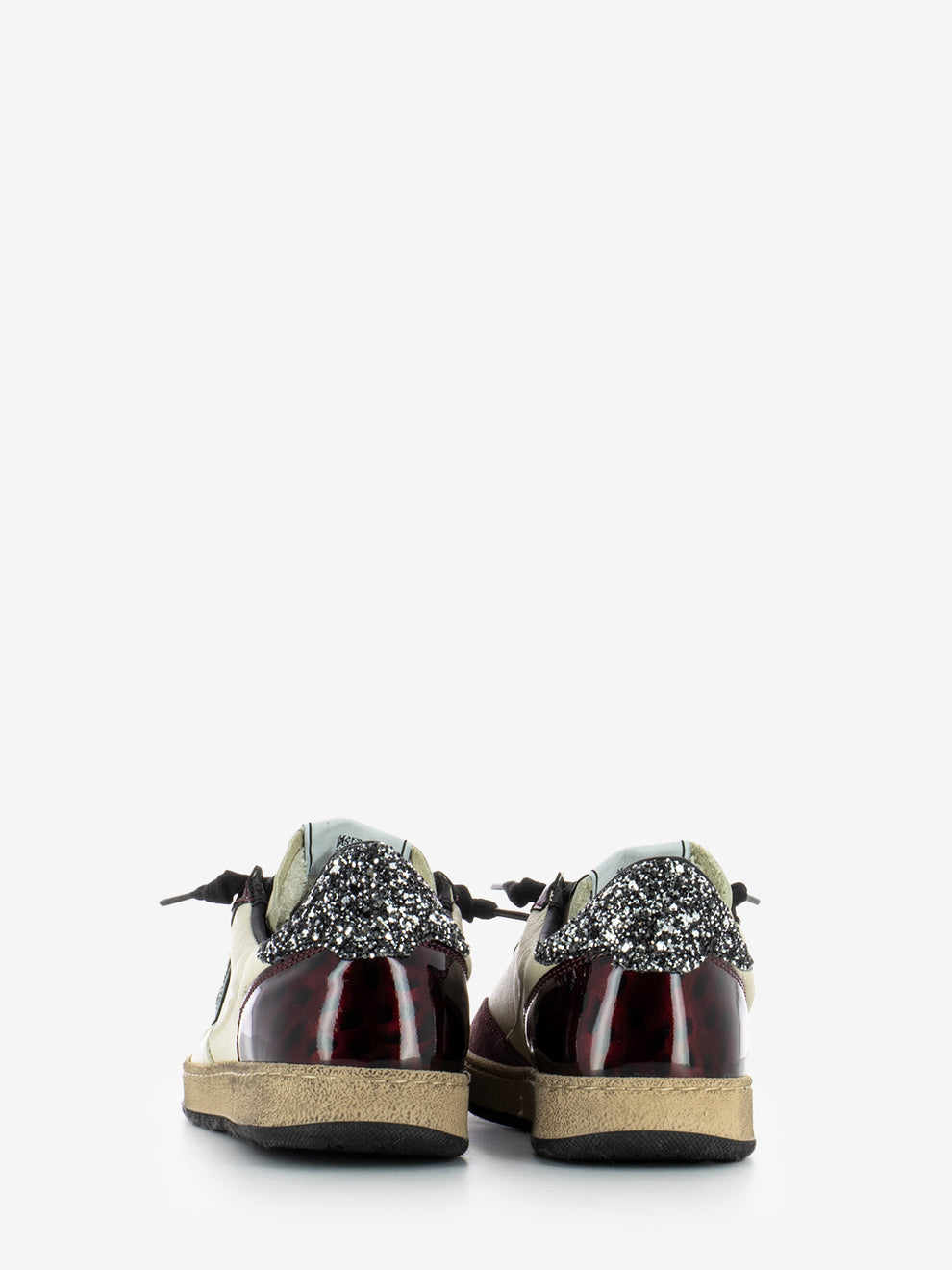 Playnew white / burgundy sneakers
