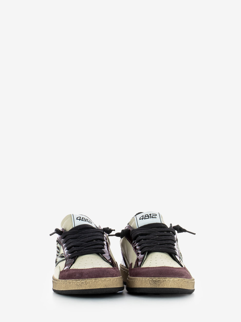Playnew white / burgundy sneakers