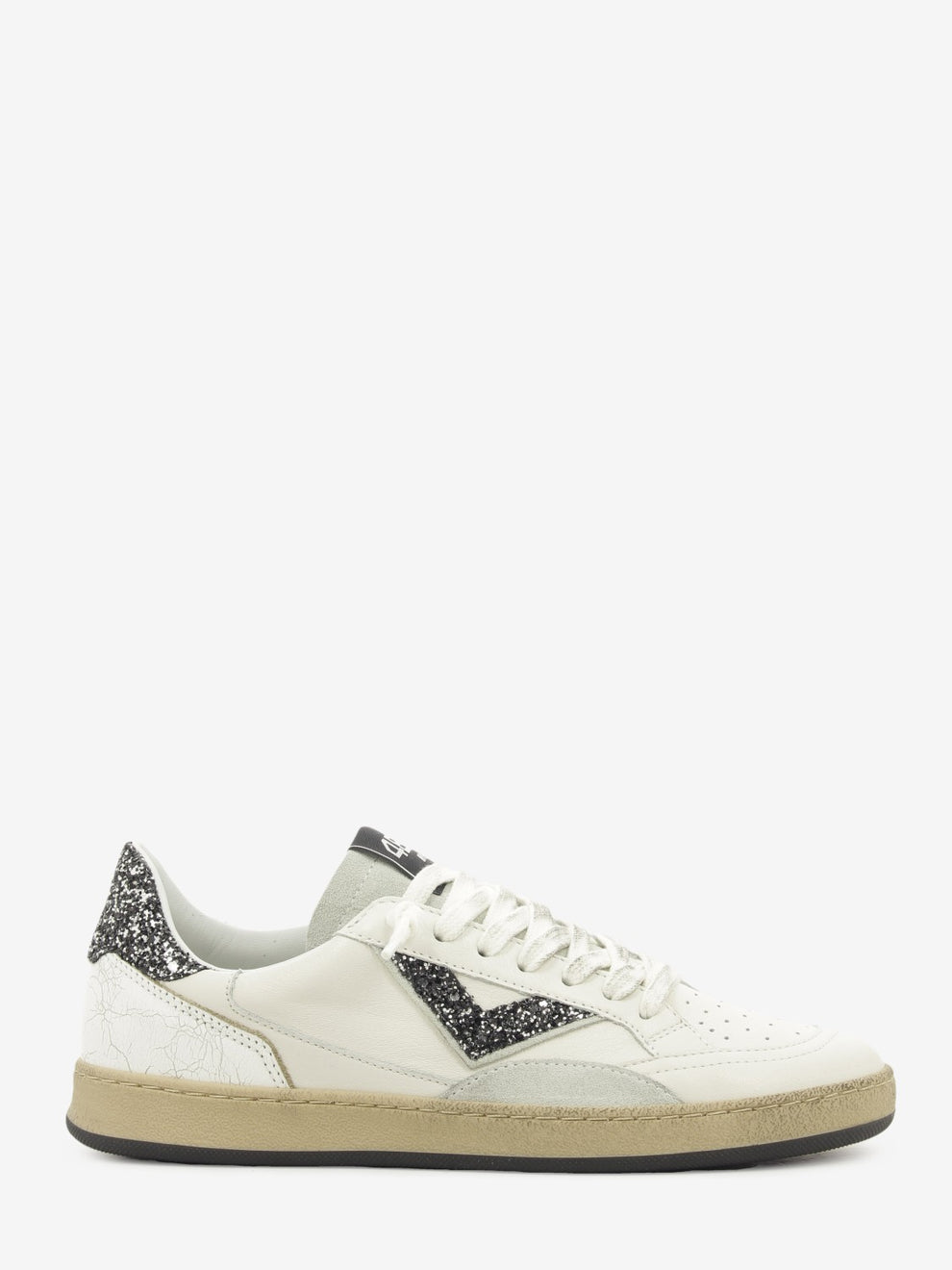 LEATHER SNEAKER WHITE/BLACK PLAYNEW-D2043