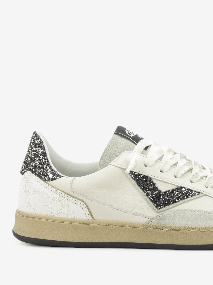 LEATHER SNEAKER WHITE/BLACK PLAYNEW-D2043
