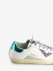 4B12 - Sneakers suprime bianco / blu / argento