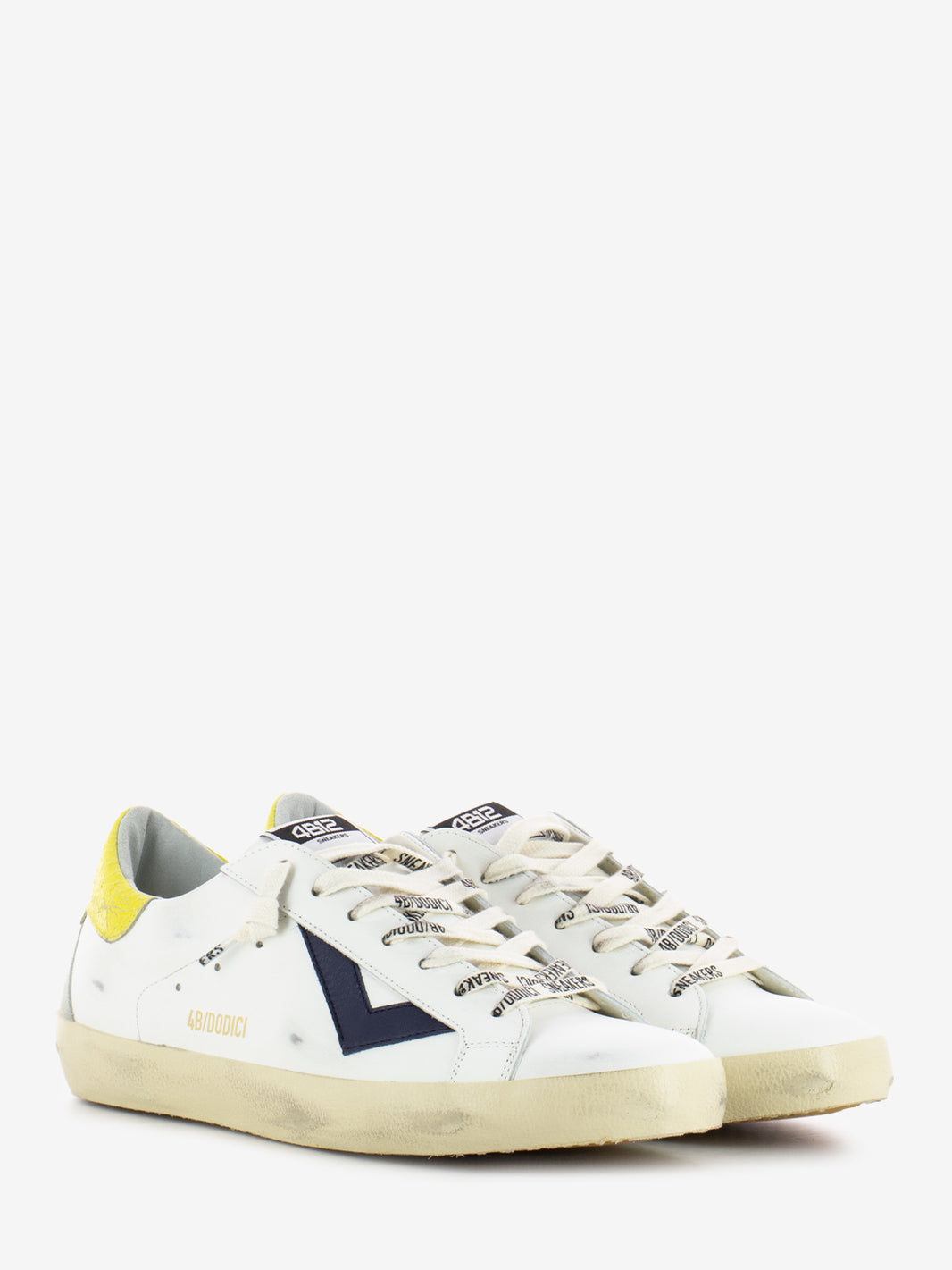 Sneakers Suprime white / blue / yellow