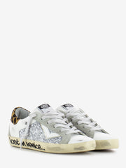 4B12 - Sneakers Suprime bianco / leopardo