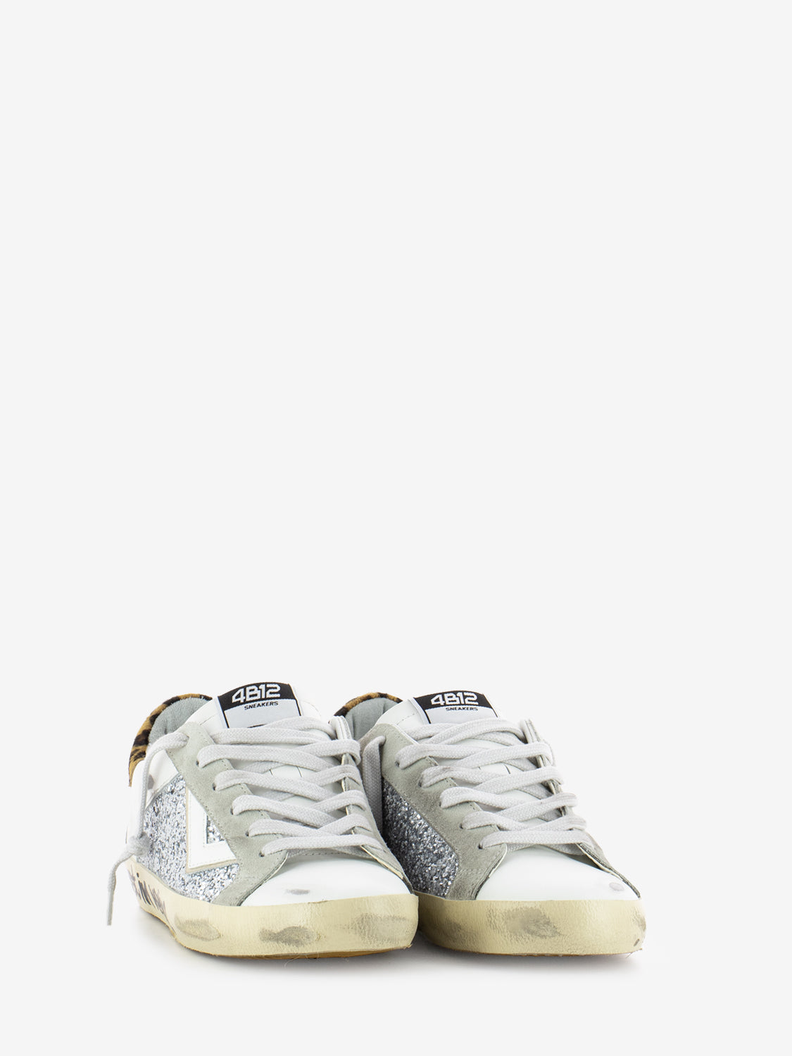 Sneakers Suprime bianco / leopardo