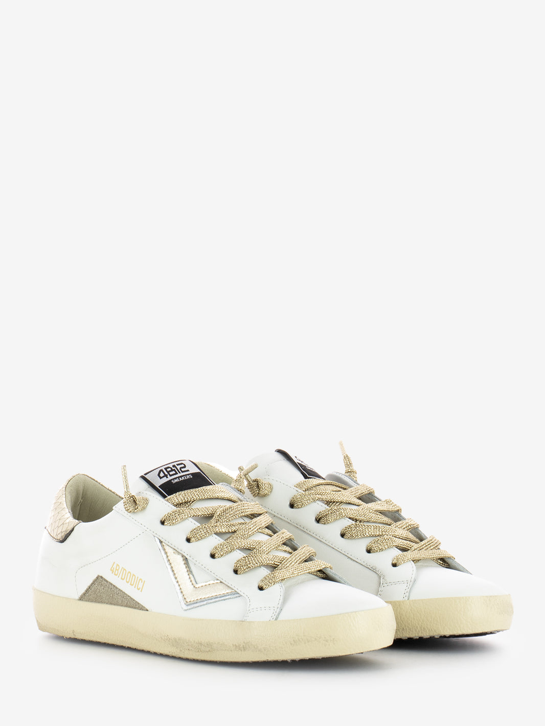 Sneakers Suprime white / gold