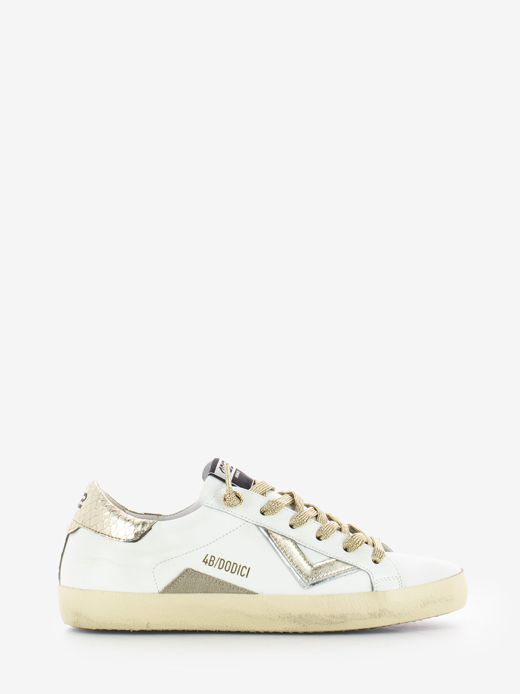 Sneakers Suprime white / gold