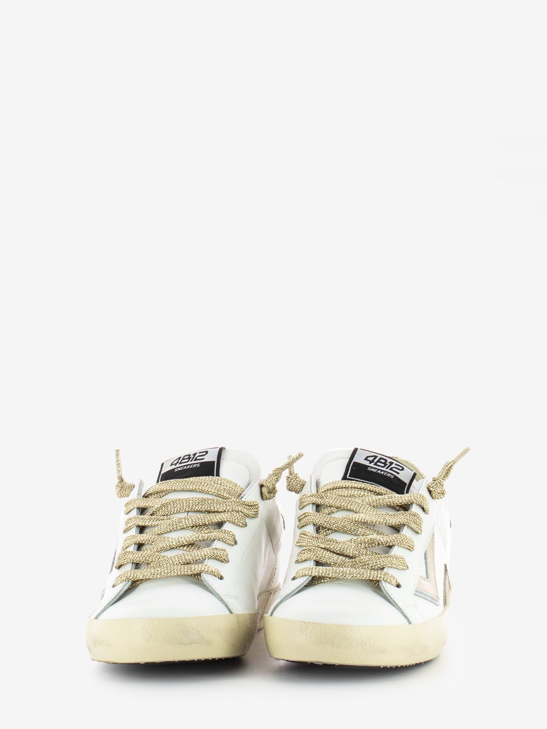 Sneakers Suprime white / gold
