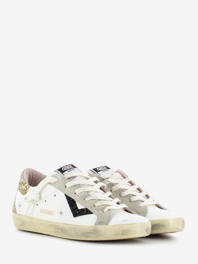 4B12 - Sneakers Suprime bianco / oro / nero