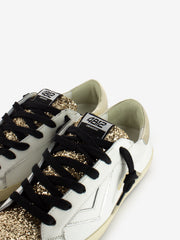 4B12 - Sneakers Suprime bianco / oro