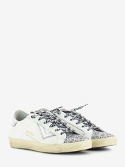 4B12 - Sneakers Suprime glitter argento