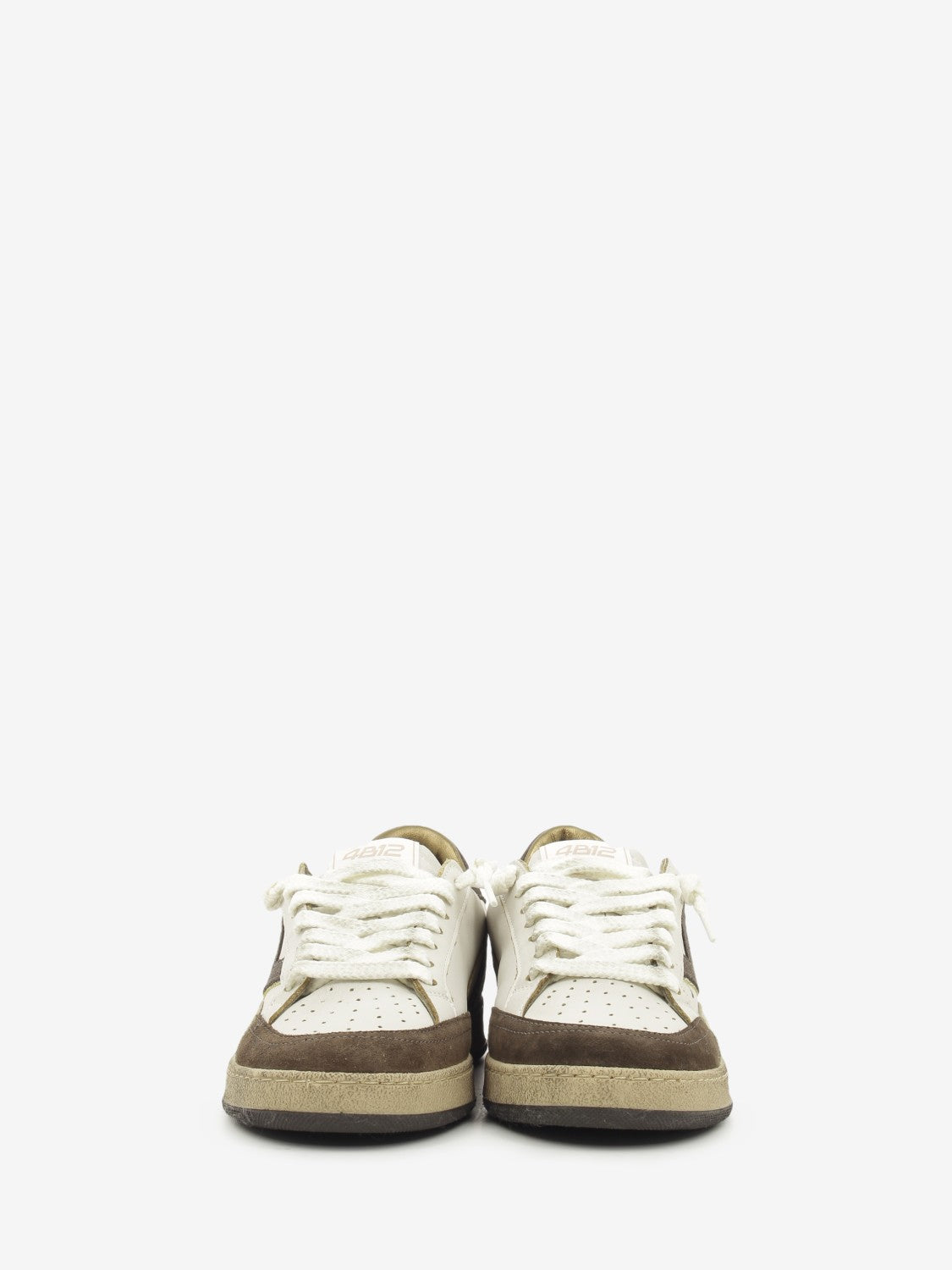 LEATHER SNEAKER WHITE/BRONZE PLAYNEW-D2045
