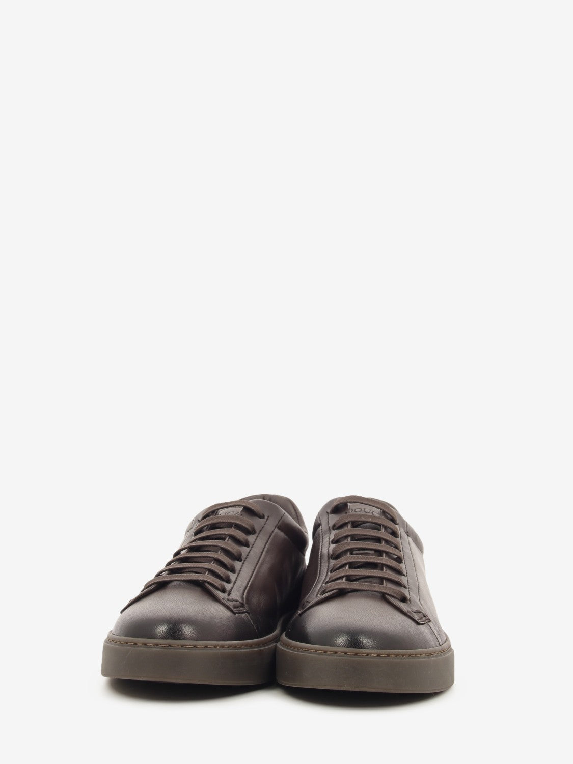 Morgan dark brown leather sneakers