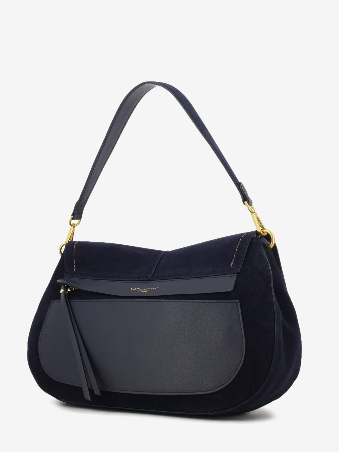 Borsa in suede Helena round notturno