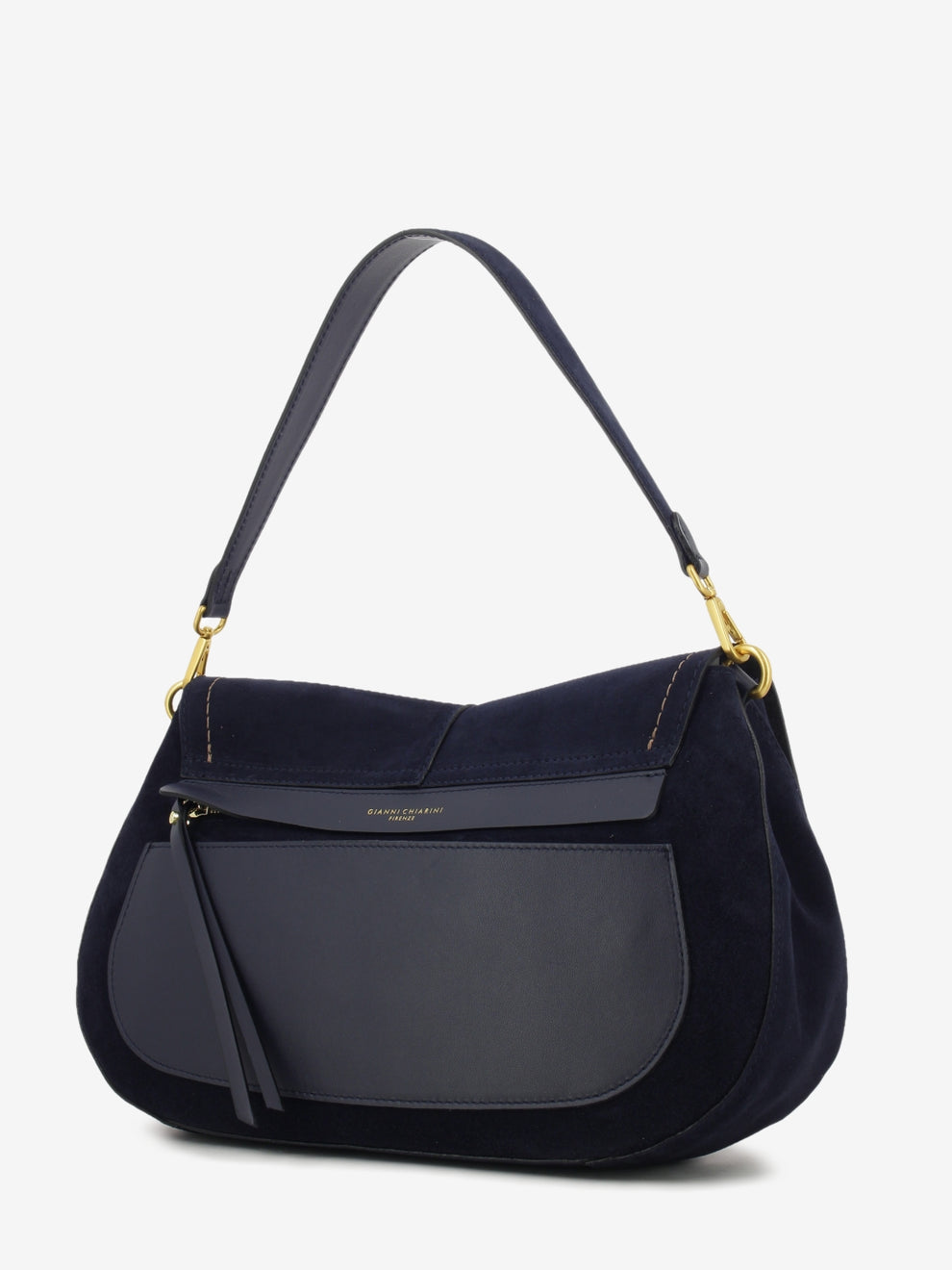 Borsa in suede Helena round notturno