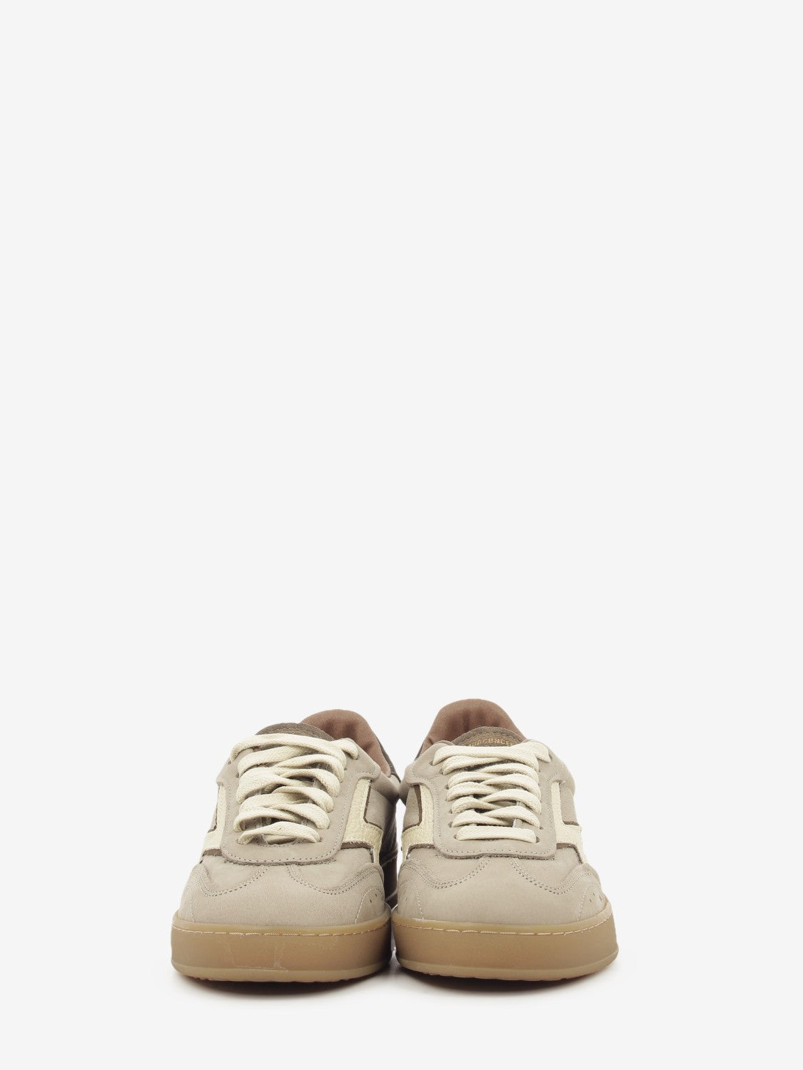 Sneakers Club stone gray / dark brown