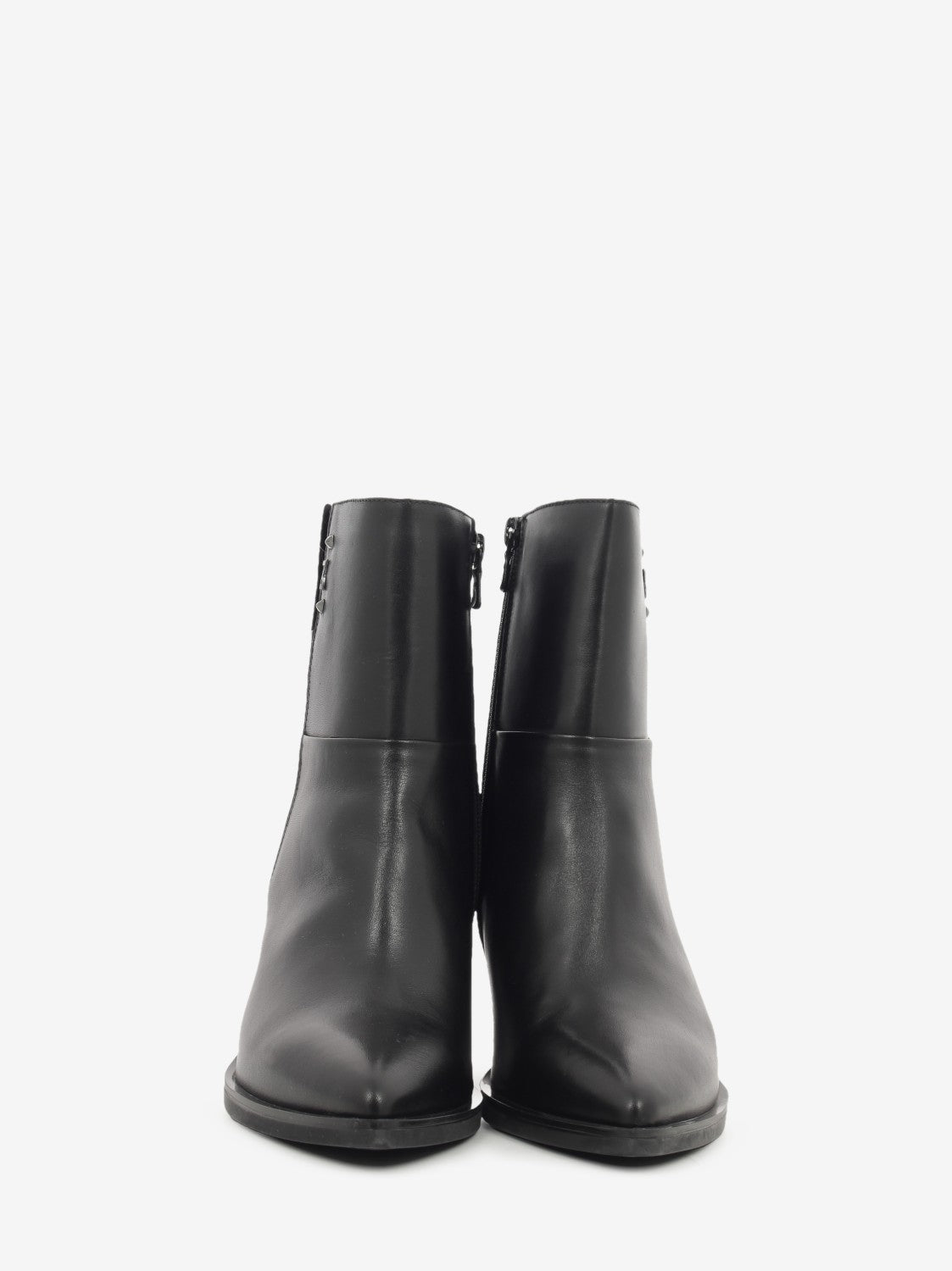 Tronchetto texano in pelle nero