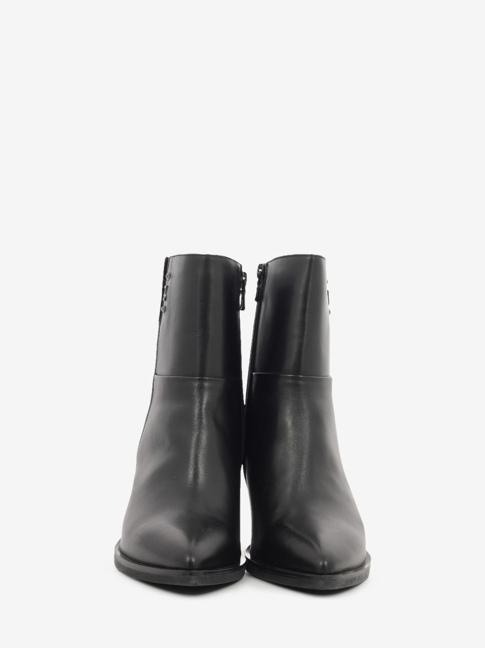 Tronchetto texano in pelle nero
