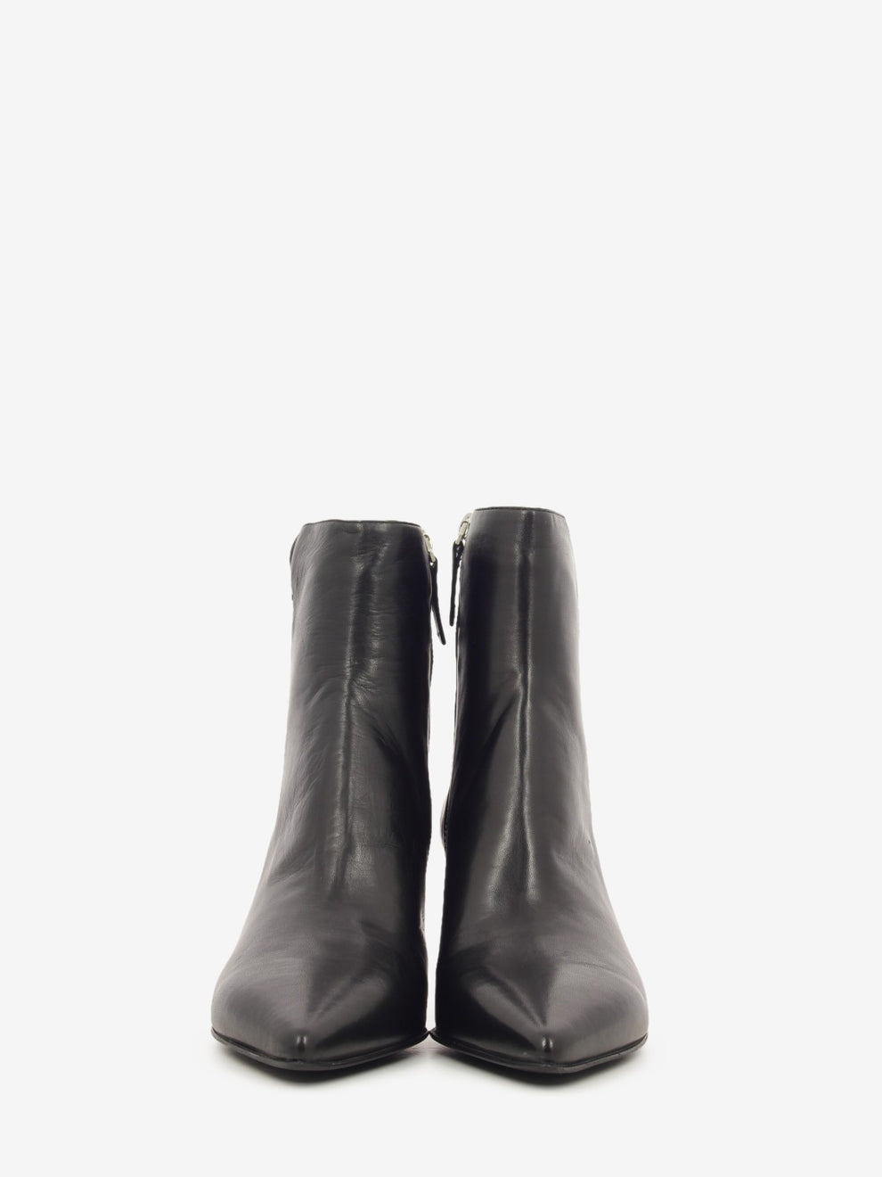 Tronchetto in pelle con zip coffee
