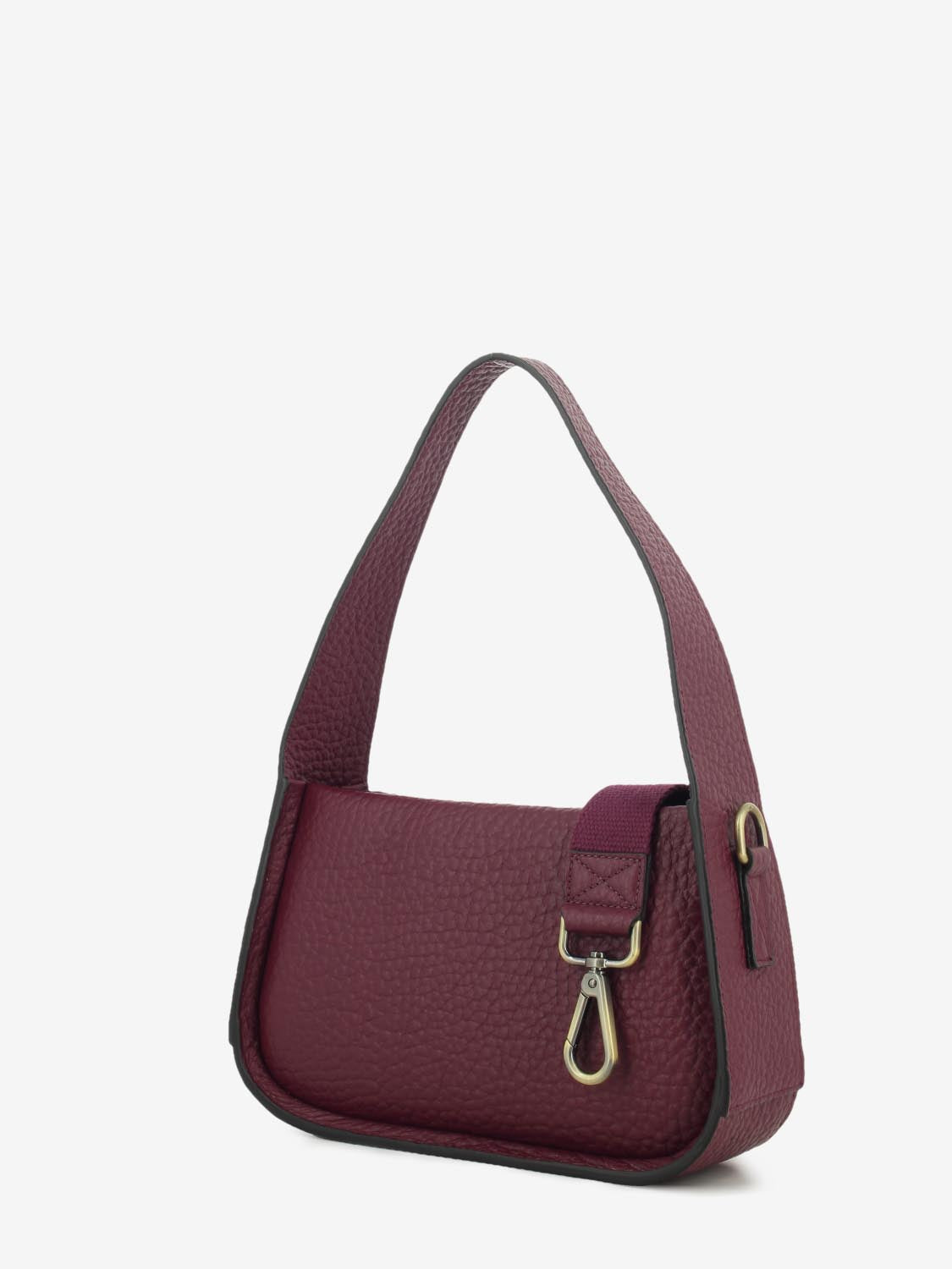 BURGUNDY LEATHER BAG 9099_66251