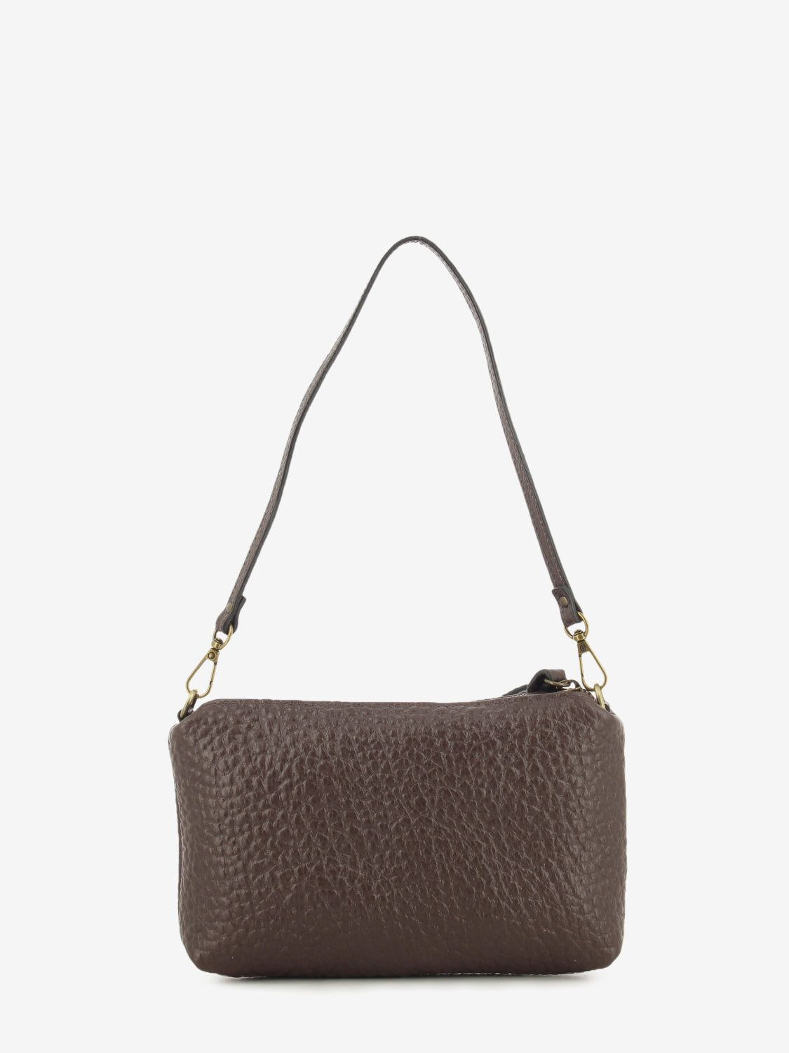 DARK BROWN LEATHER BAG 8500_37016