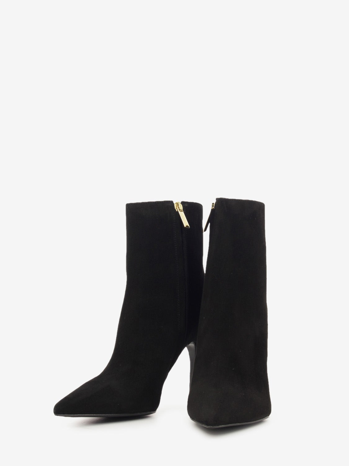 Tronchetto in camoscio nero