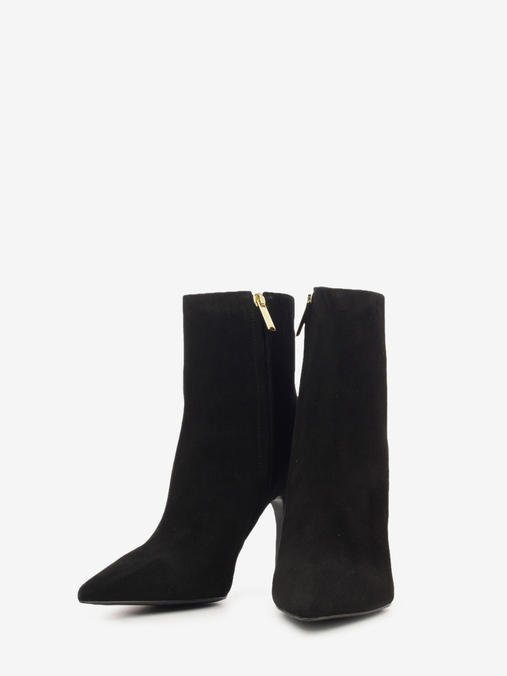 Tronchetto in camoscio nero