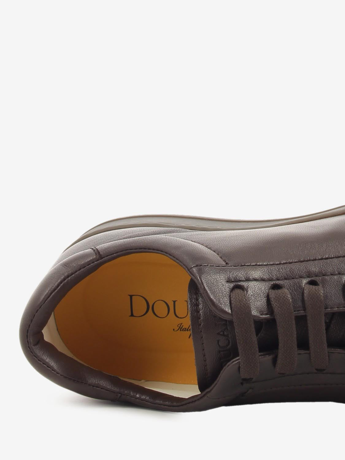 Morgan dark brown leather sneakers