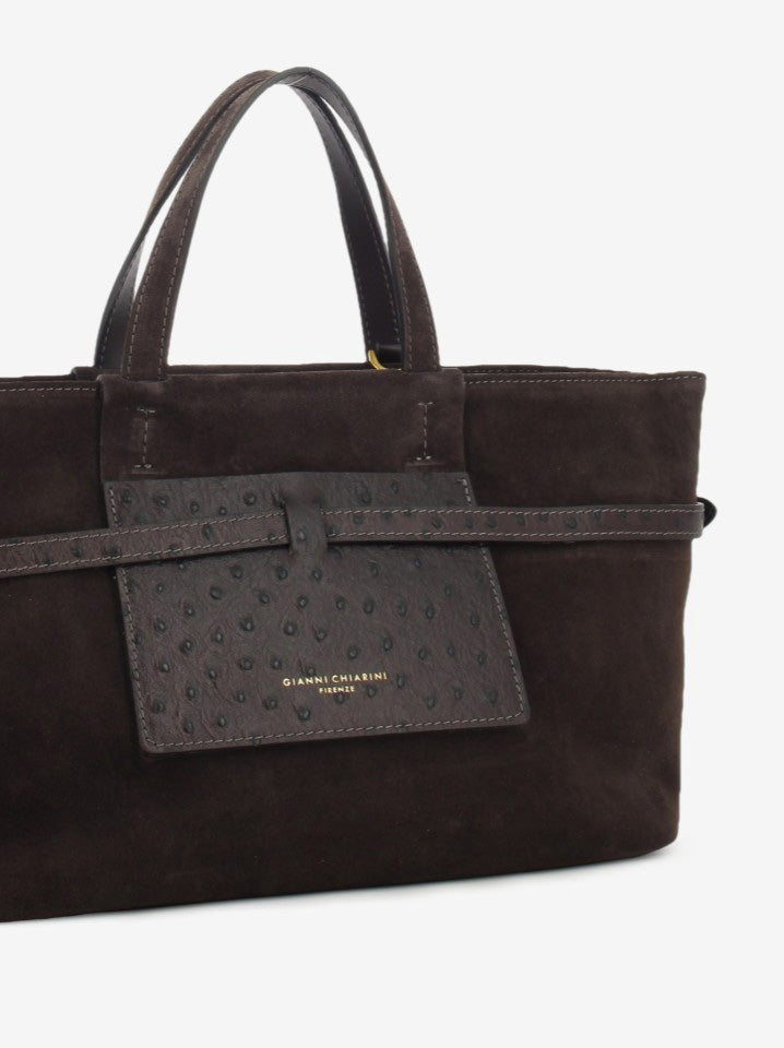 Borsa in suede Belty moka