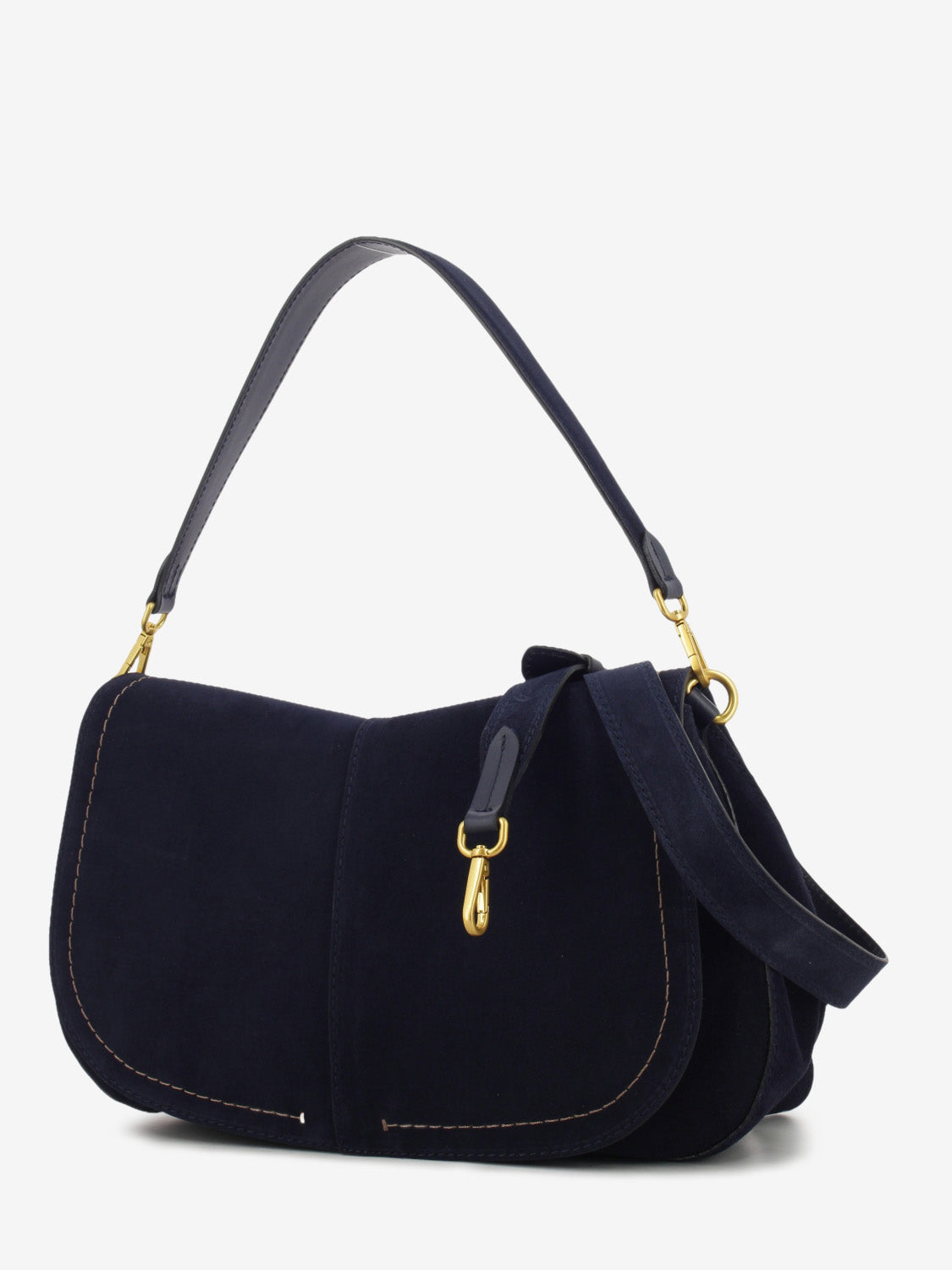 Borsa in suede Helena round notturno