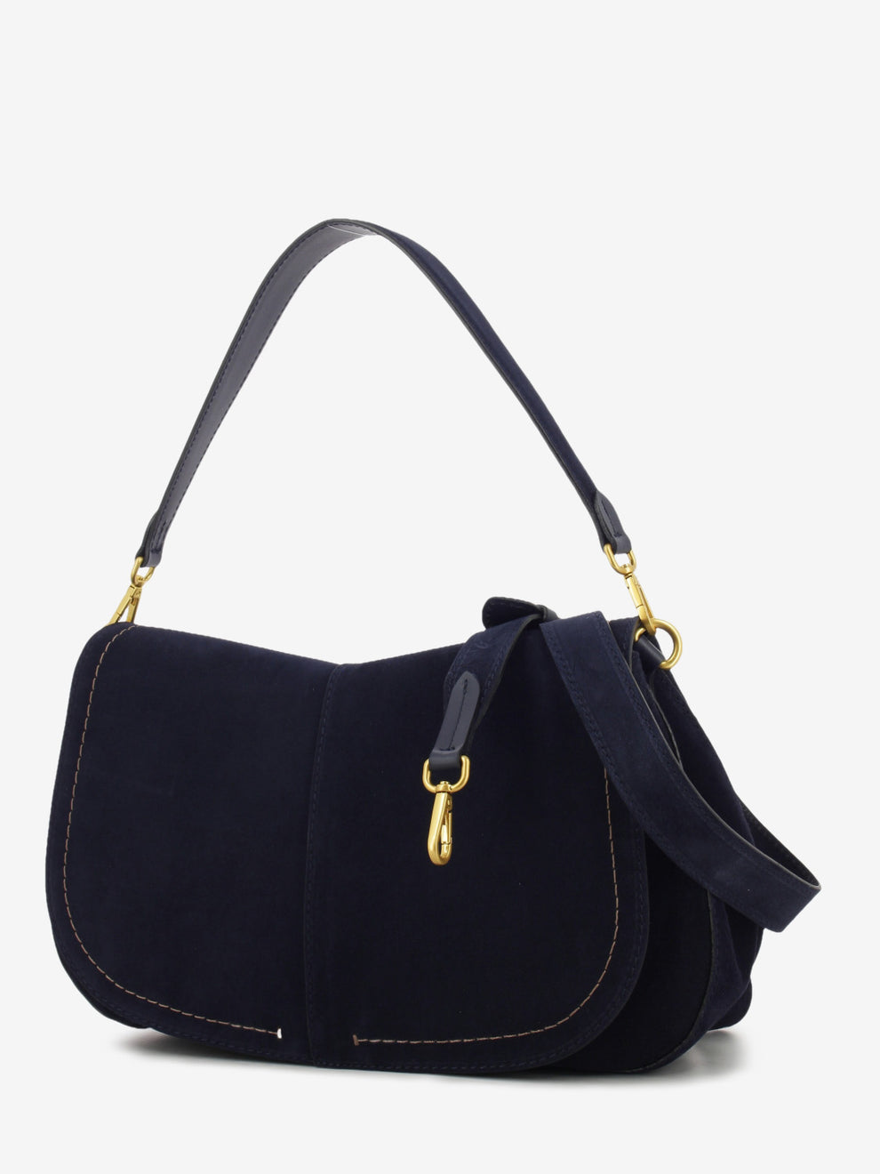 Borsa in suede Helena round notturno