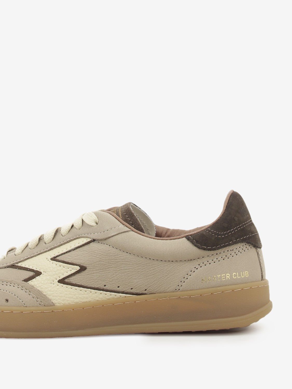 Sneakers Club stone gray / dark brown