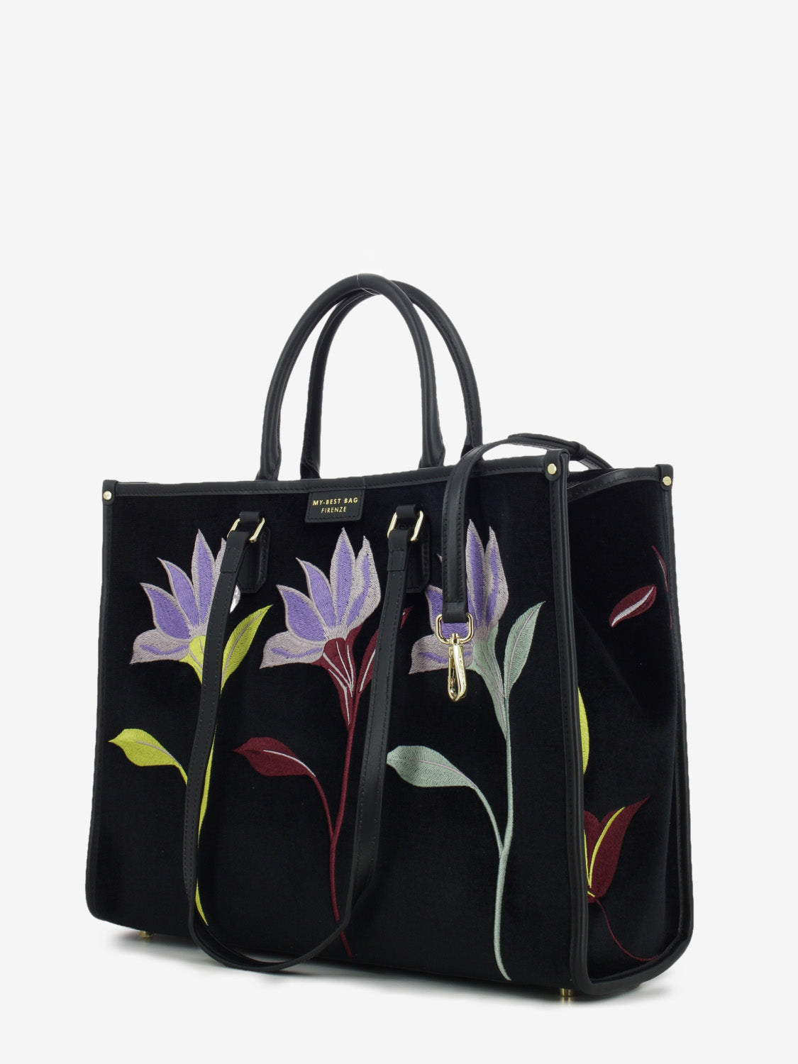 Borsa Atena Essence black flower