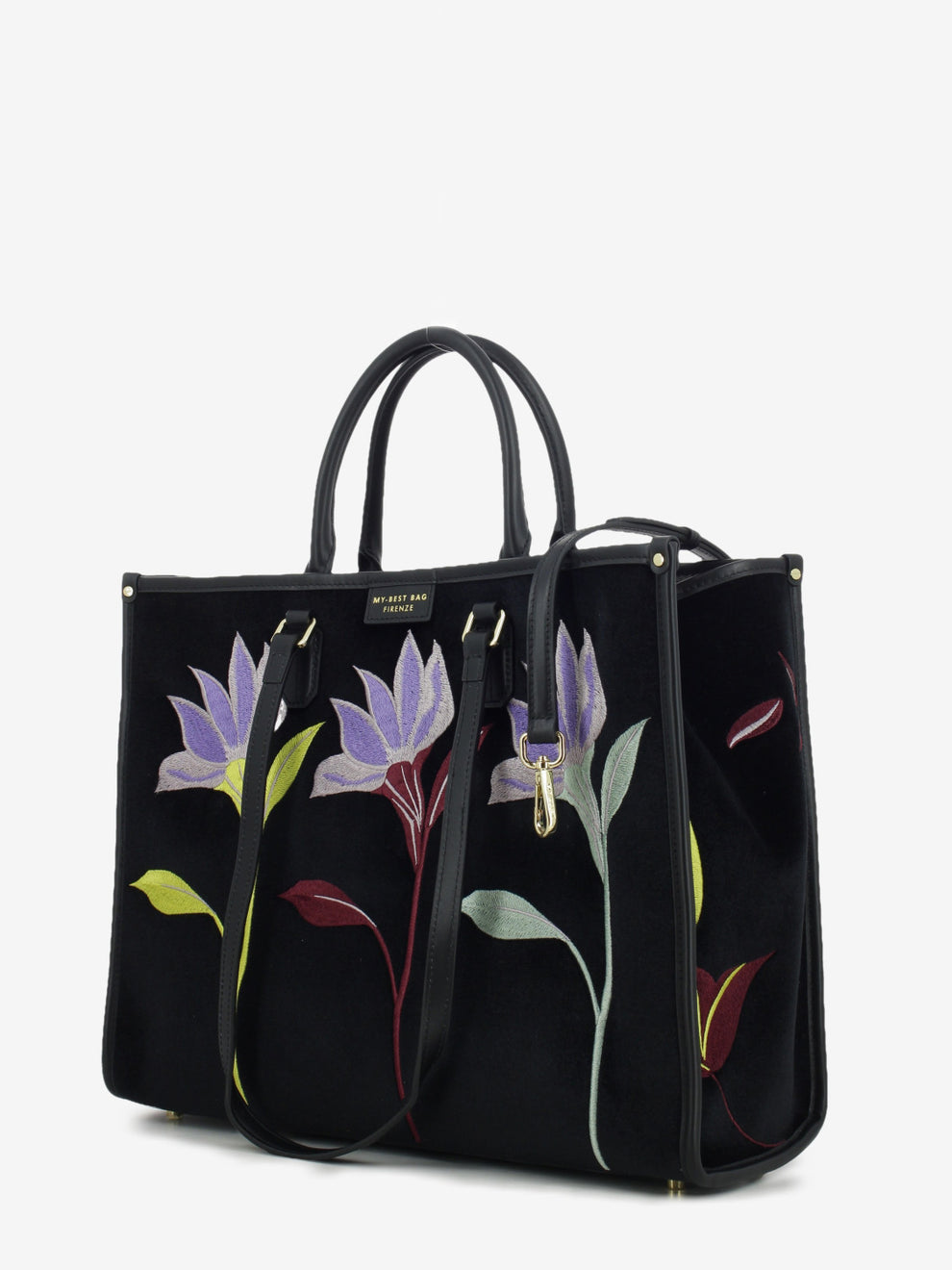Borsa Atena Essence black flower