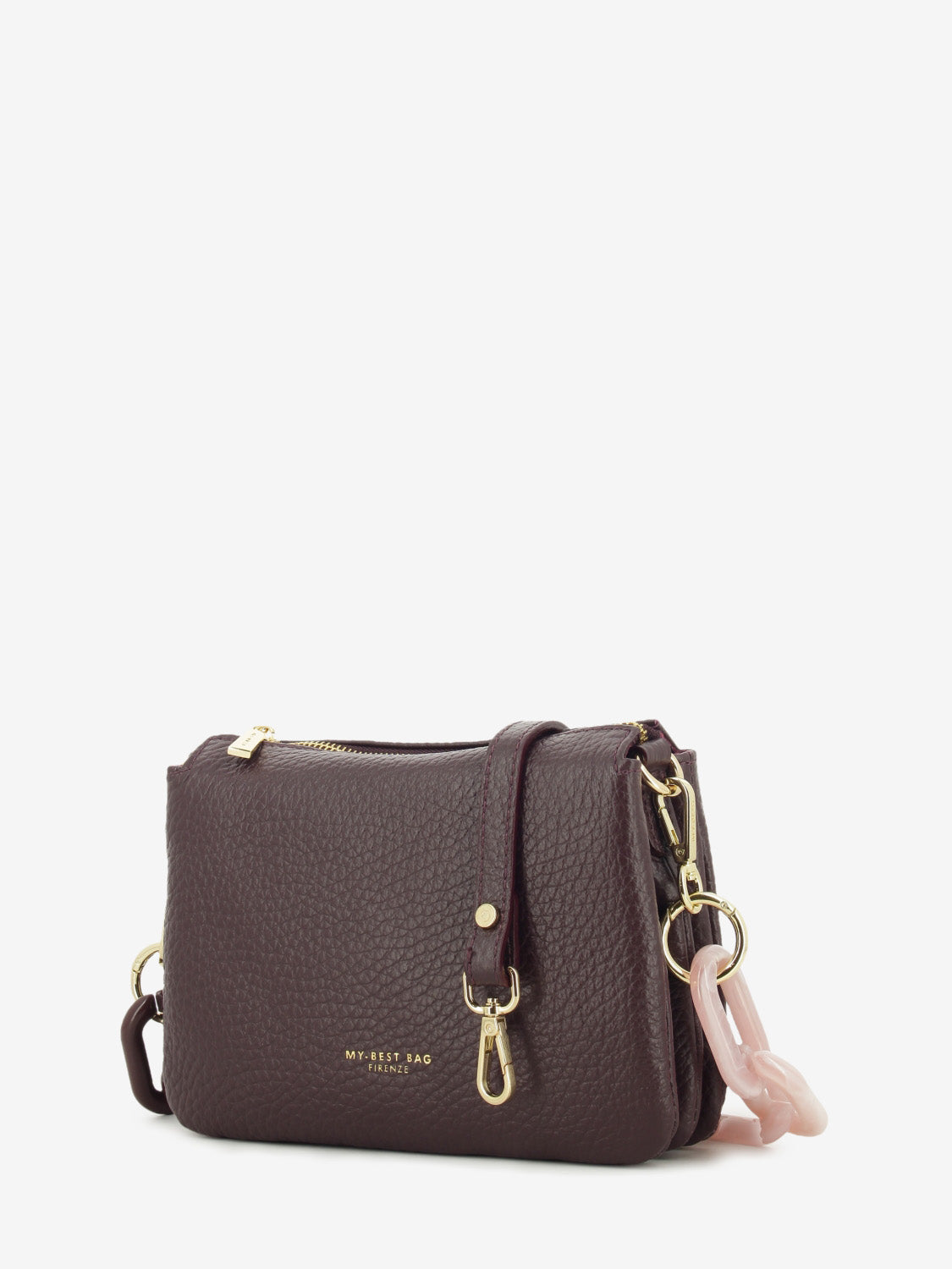 Borsa Reflex macro dollaro bordeaux